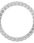 Inel Eternity cu Moissanite de 0.90 ct din Platina - Castelo.ro