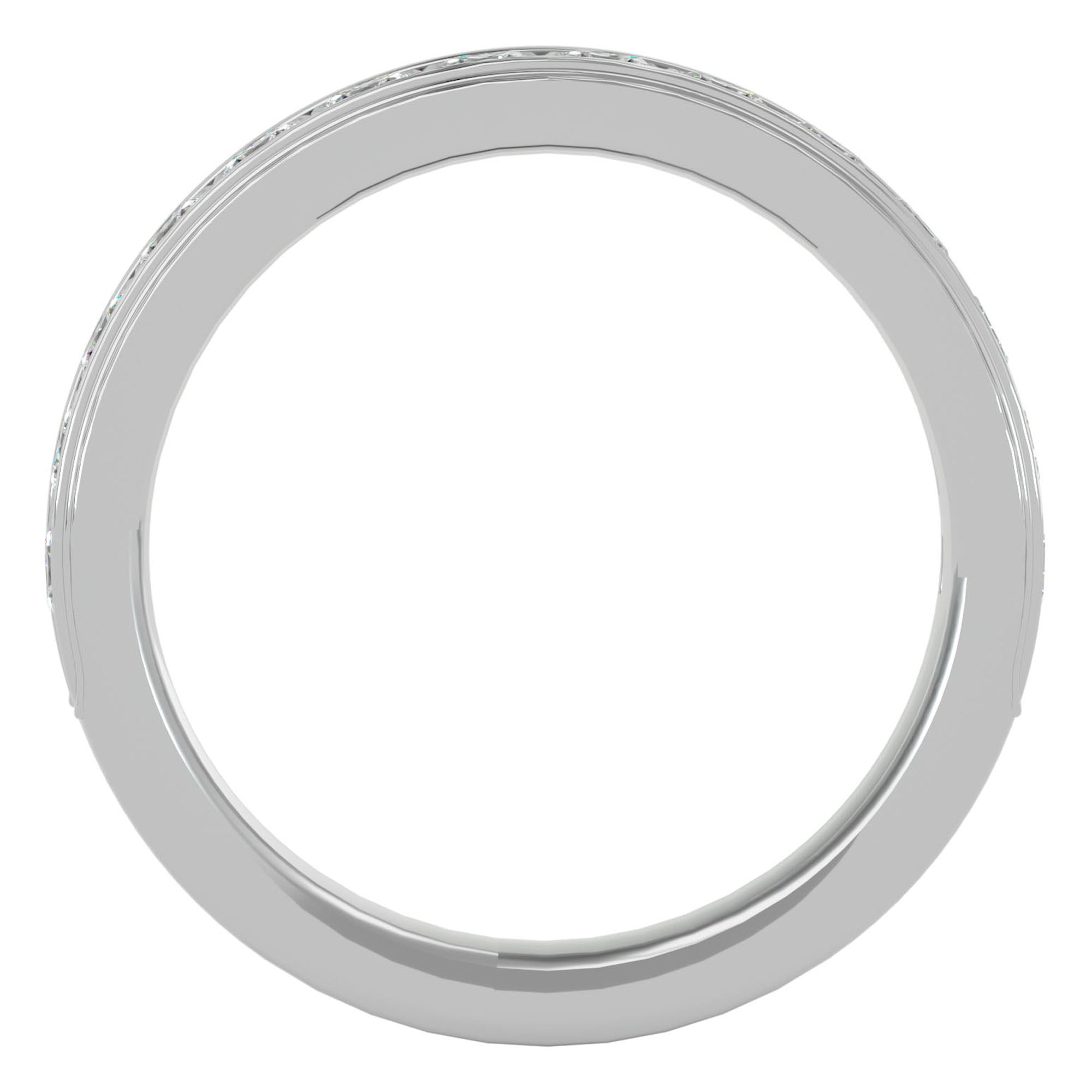 Verighetă cu Moissanite Eternity de 0.92 ct din Platina - Castelo.ro