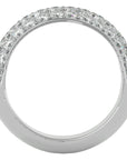 Inel Nupțial Pavé din Aur 14k cu Diamante Naturale de 1.87 ct din 14k Aur Alb - Castelo.ro