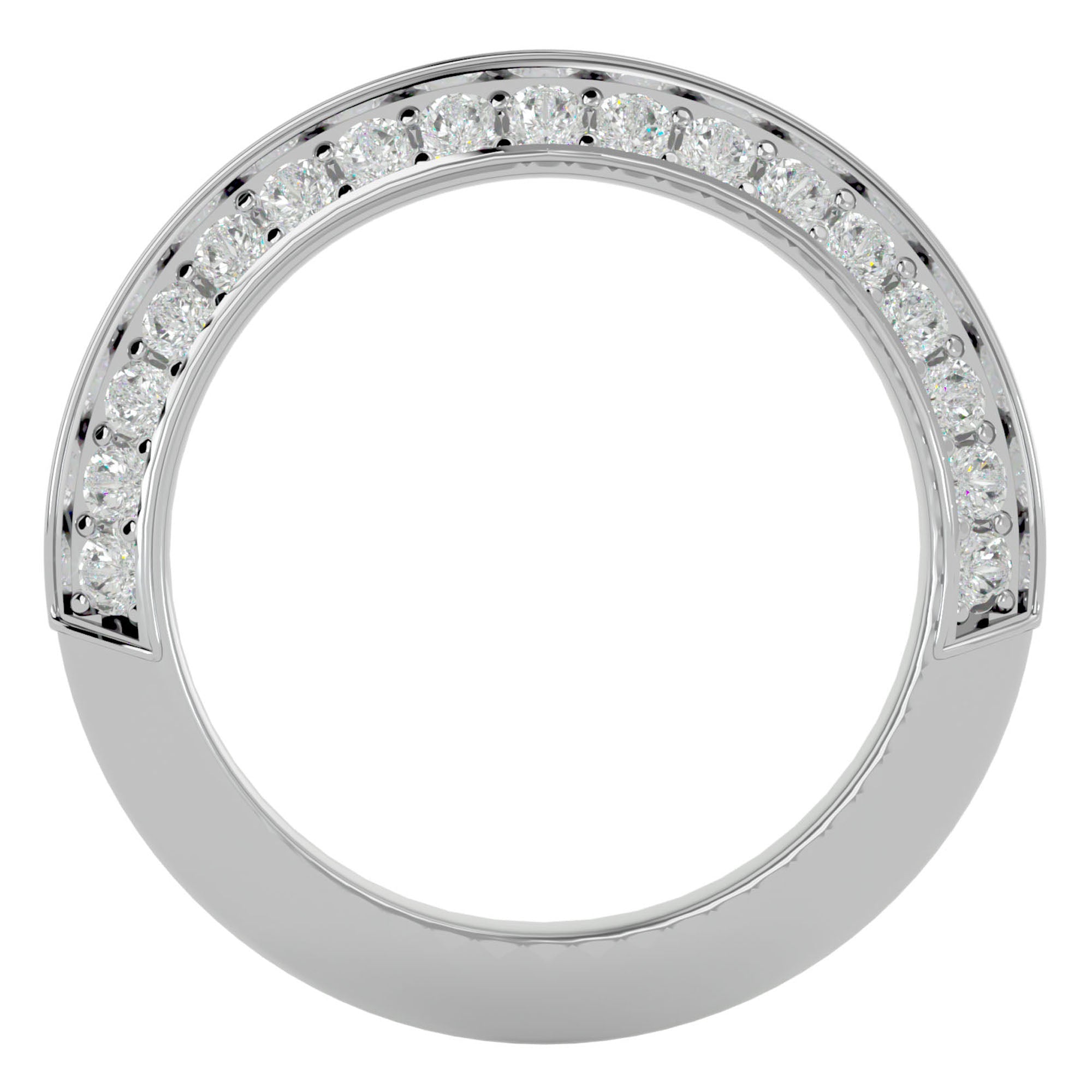 Inel Etern Dual cu Diamante Naturale de 1.02 ct din Platina - Castelo.ro