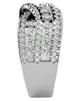 Inel Nobil din Aur 14k cu Diadema de Diamante Create în Laborator de 1.26 ct din 14k Aur Alb - Castelo.ro