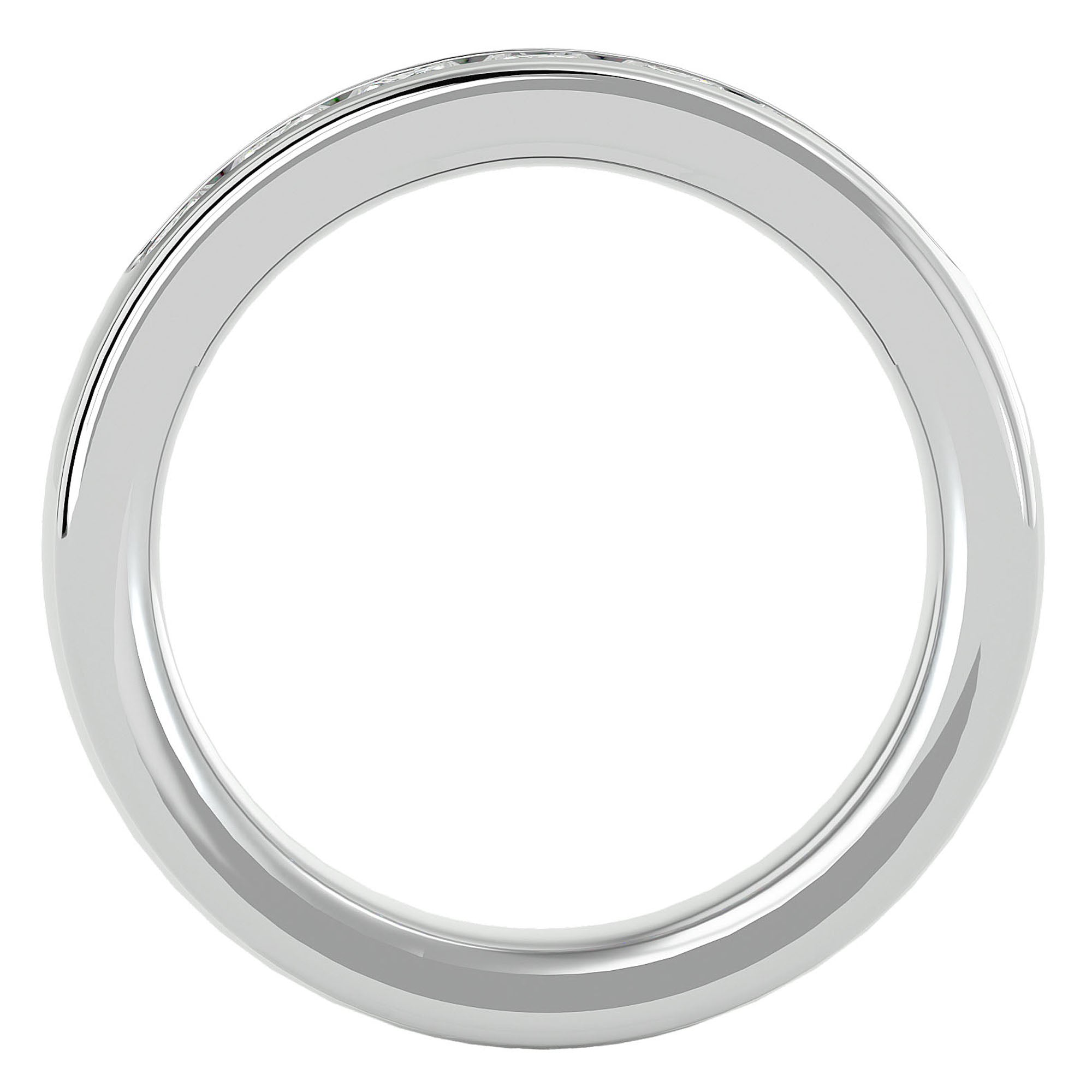Verighetă cu Bandă De Diamante Naturale de 1.03 ct din Platina - Castelo.ro