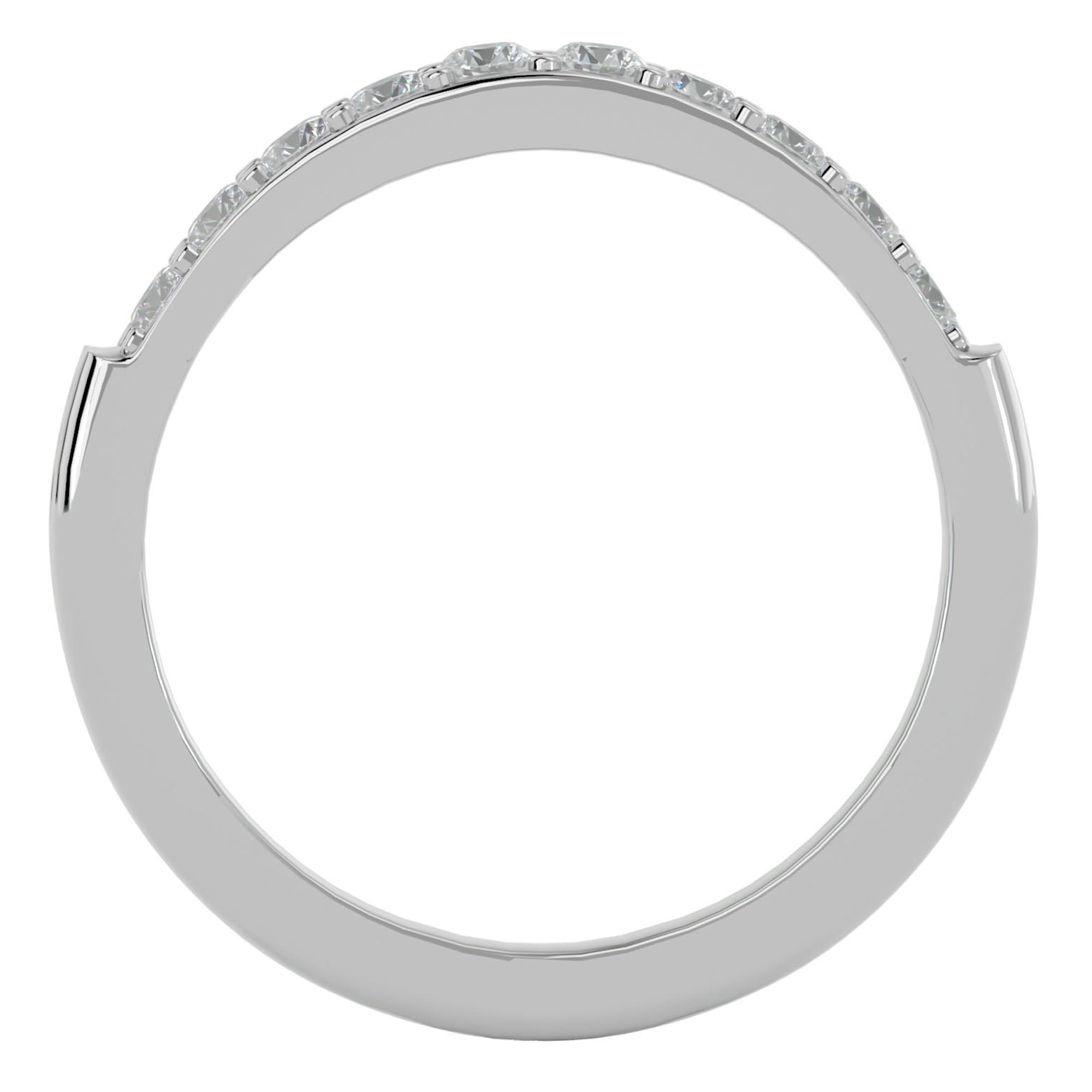 Inel Eternity din Aur 14k Cu Diamante Create în Laborator de 0.40 ct din 14k Aur Alb - Castelo.ro