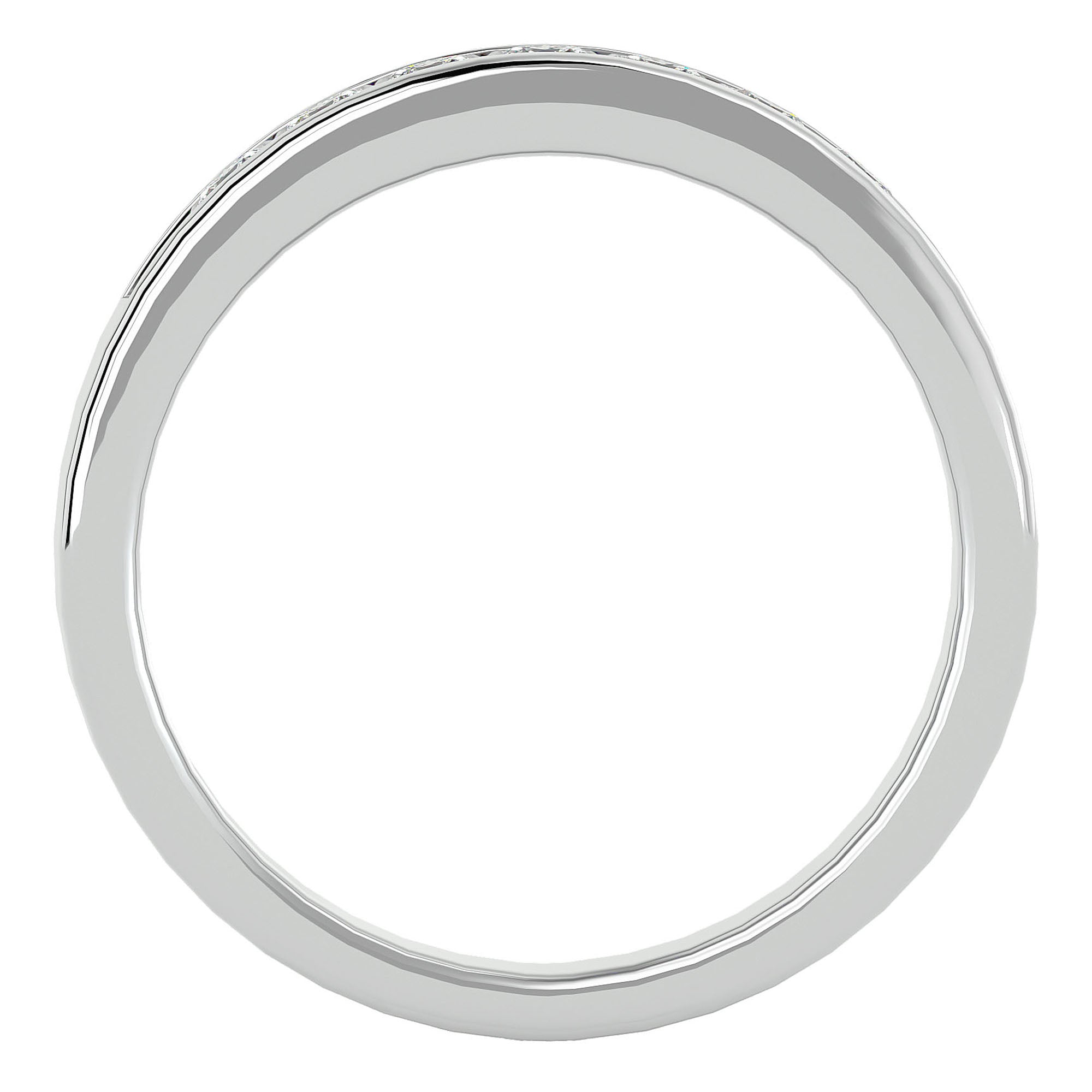 Inel Eternity Céline din Aur 14k cu Diamant Naturale de 0.52 ct din 14k Aur Alb - Castelo.ro