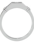 Inel Radiant din Aur 14k cu Diamante Create în Laborator de 0.51 ct din 14k Aur Alb - Castelo.ro