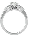 Inel de Logodnă Hélène cu Trei Diamante Naturale de 2.18 ct din Platina - Castelo.ro