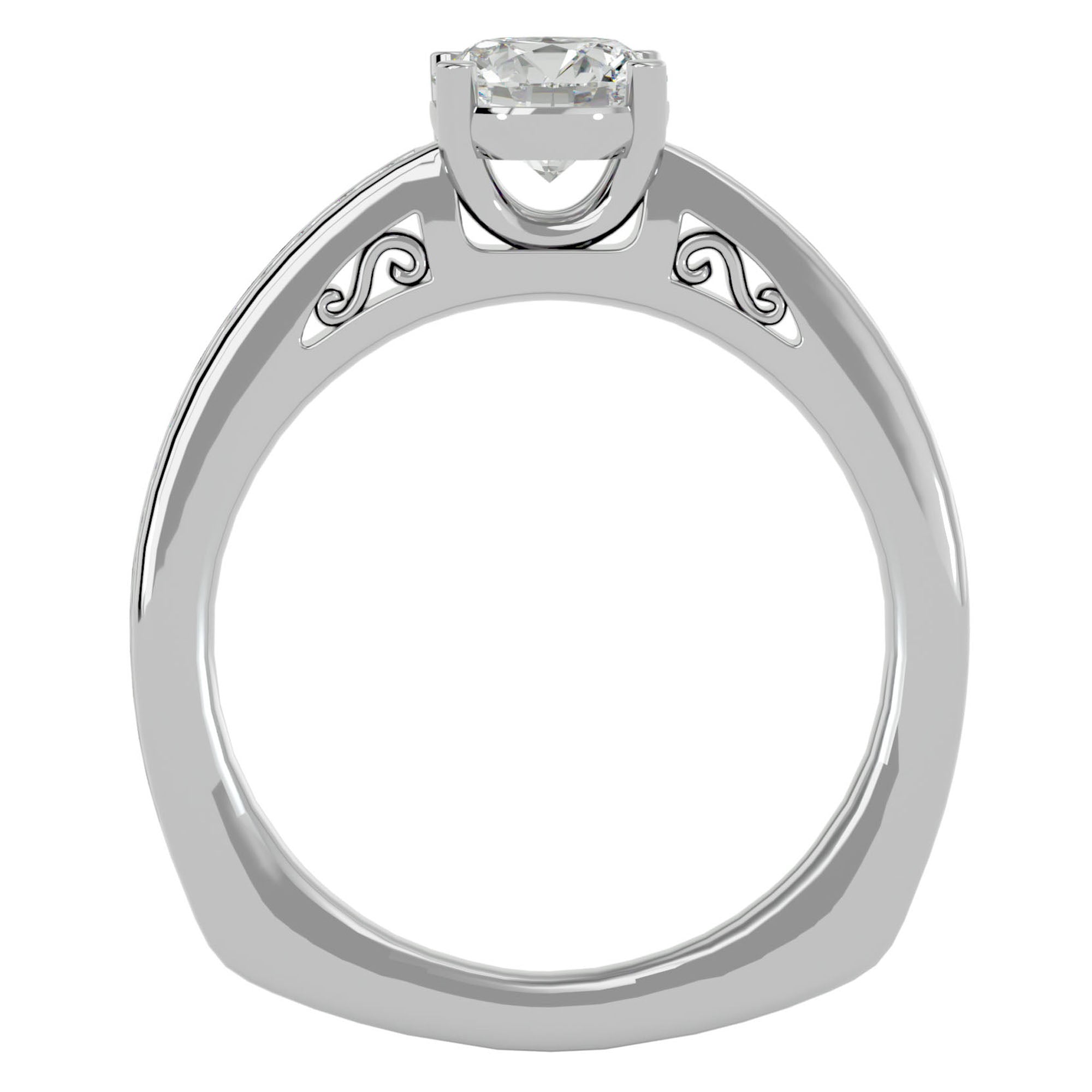 Inel de Logodnă Bastille cu Diamante Create în Laborator de 1.27 ct din Platina - Castelo.ro