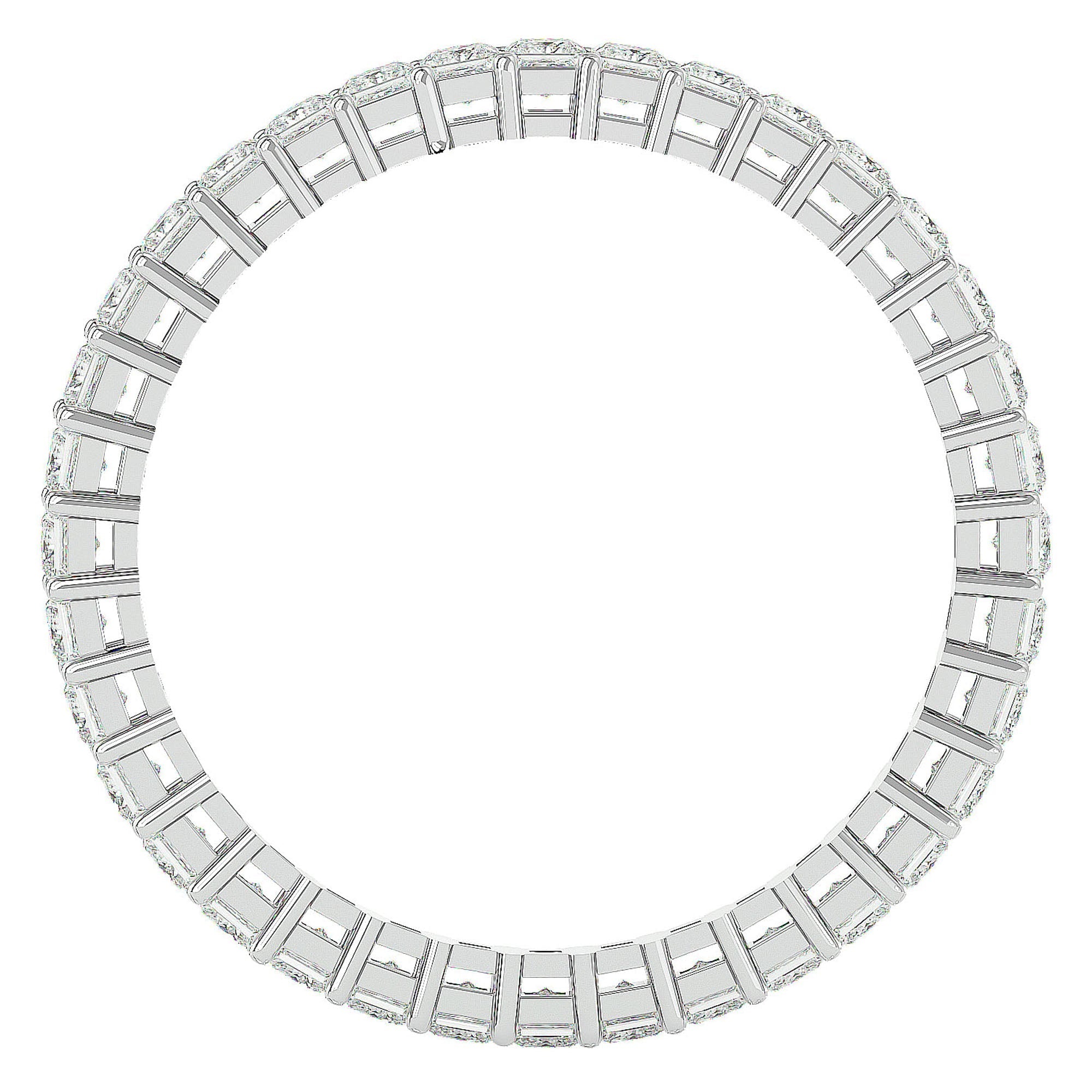 Inel Eternal din Aur 14k cu Diamante Create în Laborator de 1.11 ct din 14k Aur Alb - Castelo.ro
