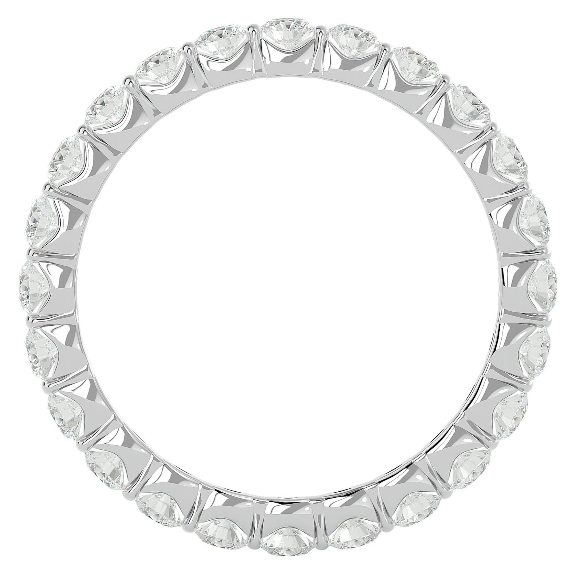 Inel Eternity din Aur 14k cu Diamante Create în Laborator de 1.09 ct din 14k Aur Alb - Castelo.ro