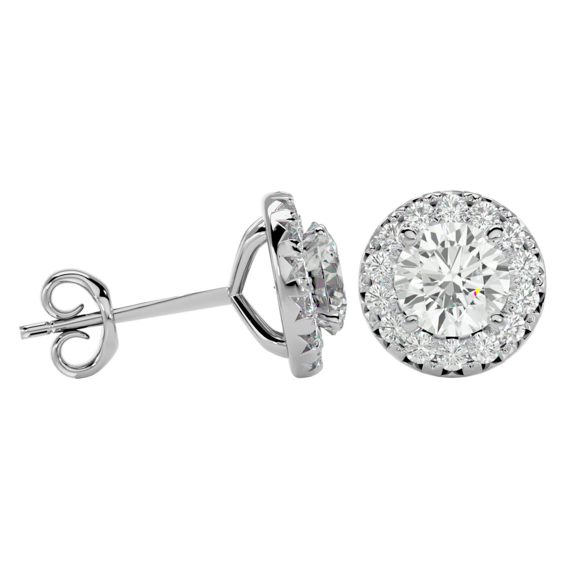 Cercei Delicați Aurora Cu Diamante Naturale de 0.99 ct din - Castelo.ro