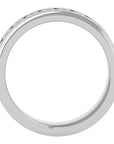 Verighetă Juliette din Aur 14k cu Bandă De Diamante Naturale de 1.01 ct din 14k Aur Alb - Castelo.ro