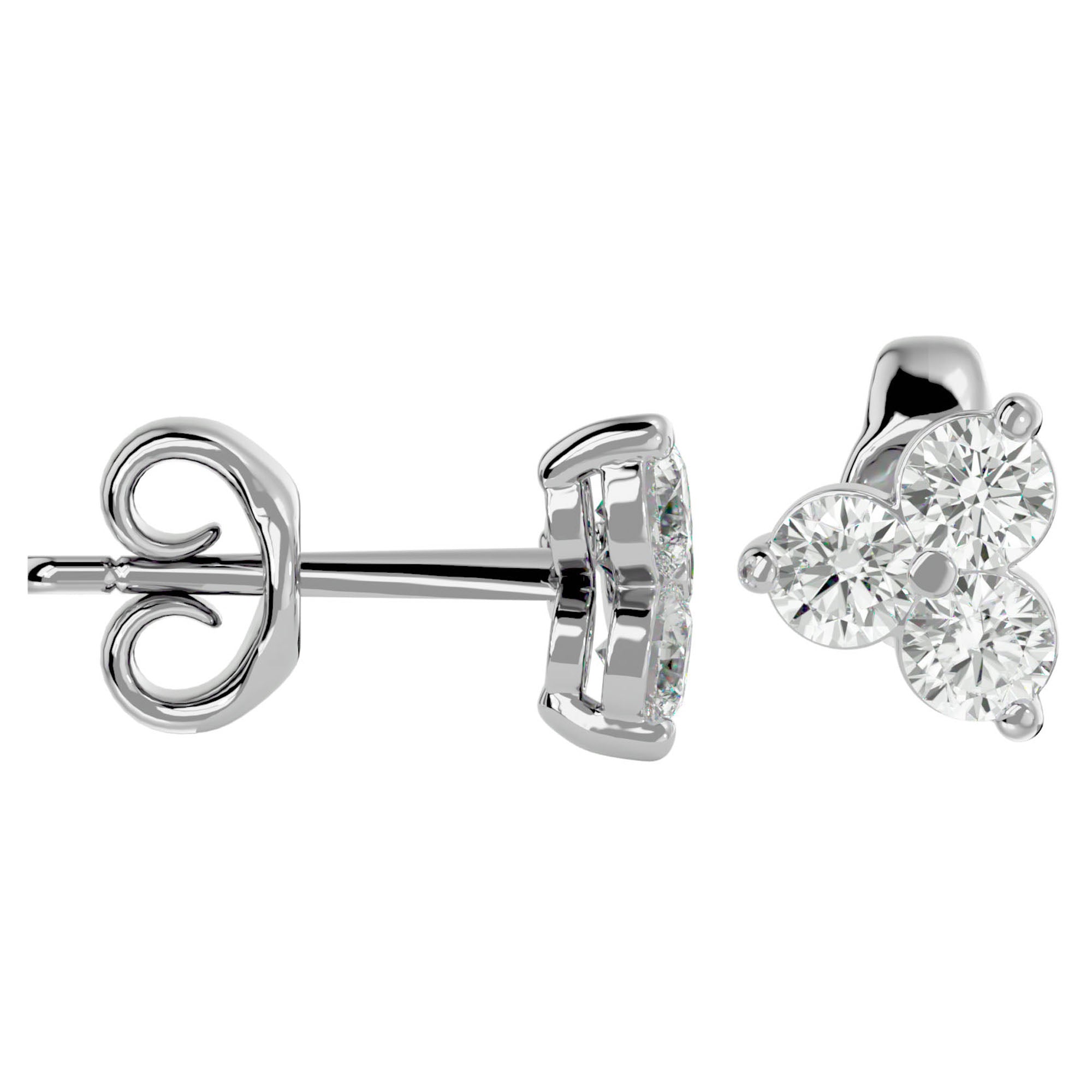 Cercei Stud Martini din Diamante Create în Laborator de 0.44 ct din - Castelo.ro