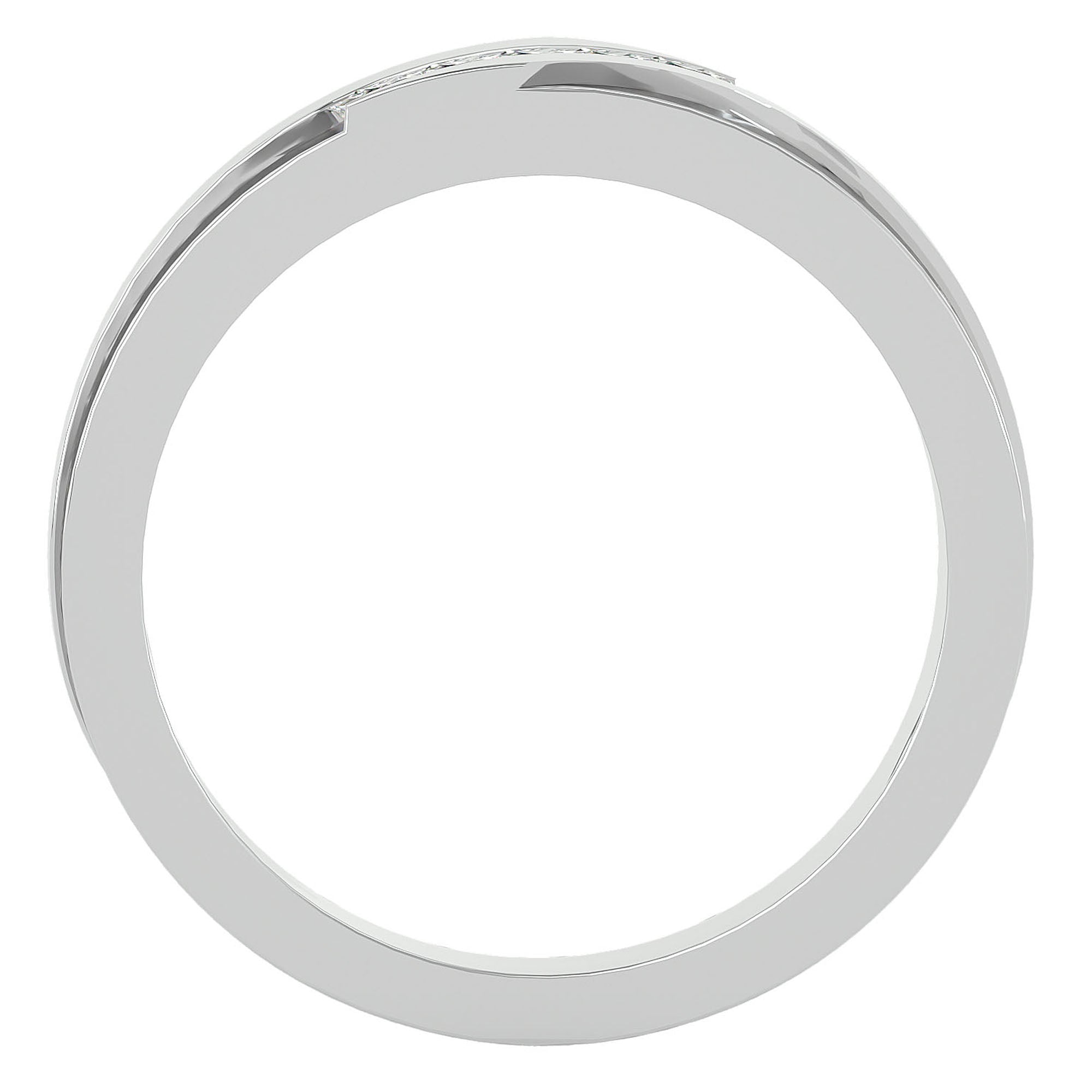 Verighetă Prestigiu cu Moissanite de 0.36 ct din Platina - Castelo.ro