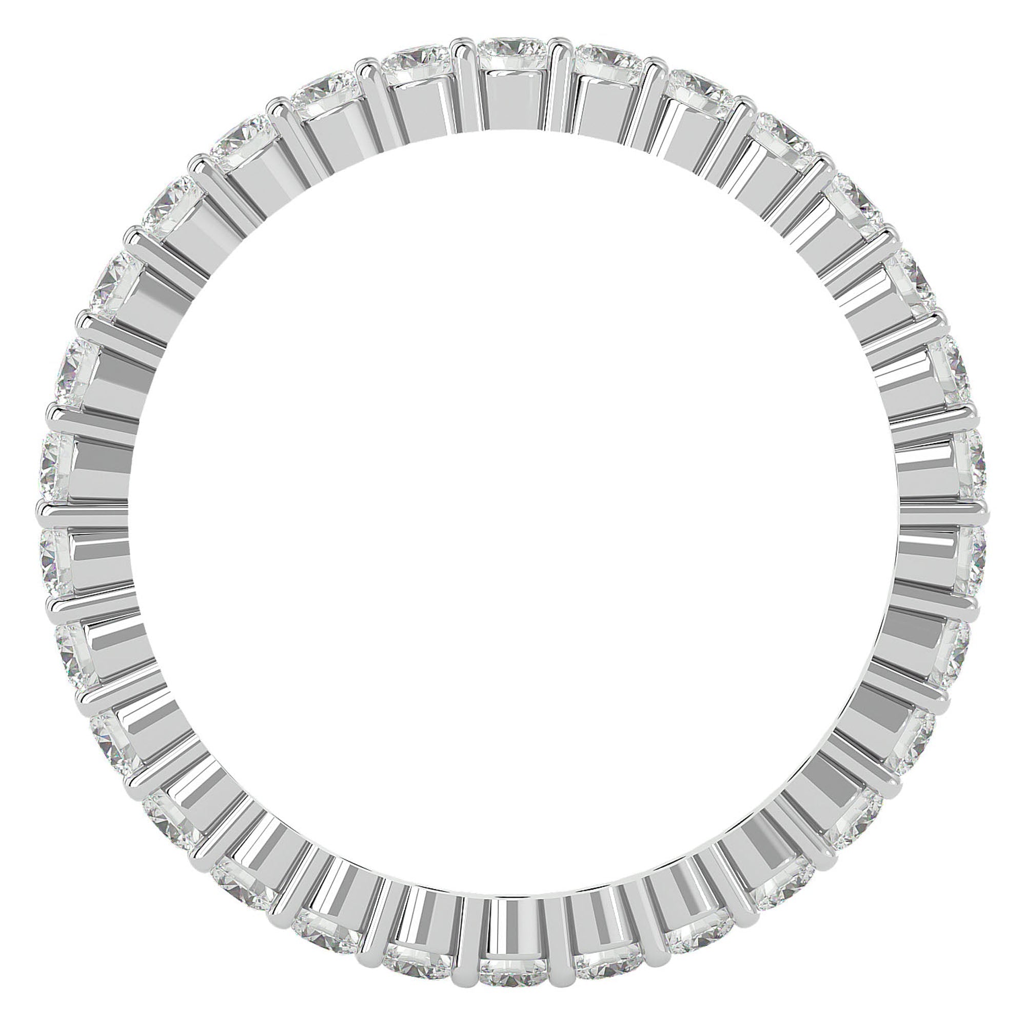 Inel Eternity din Aur 14k cu Diamante Create în Laborator de 0.90 ct din 14k Aur Alb - Castelo.ro
