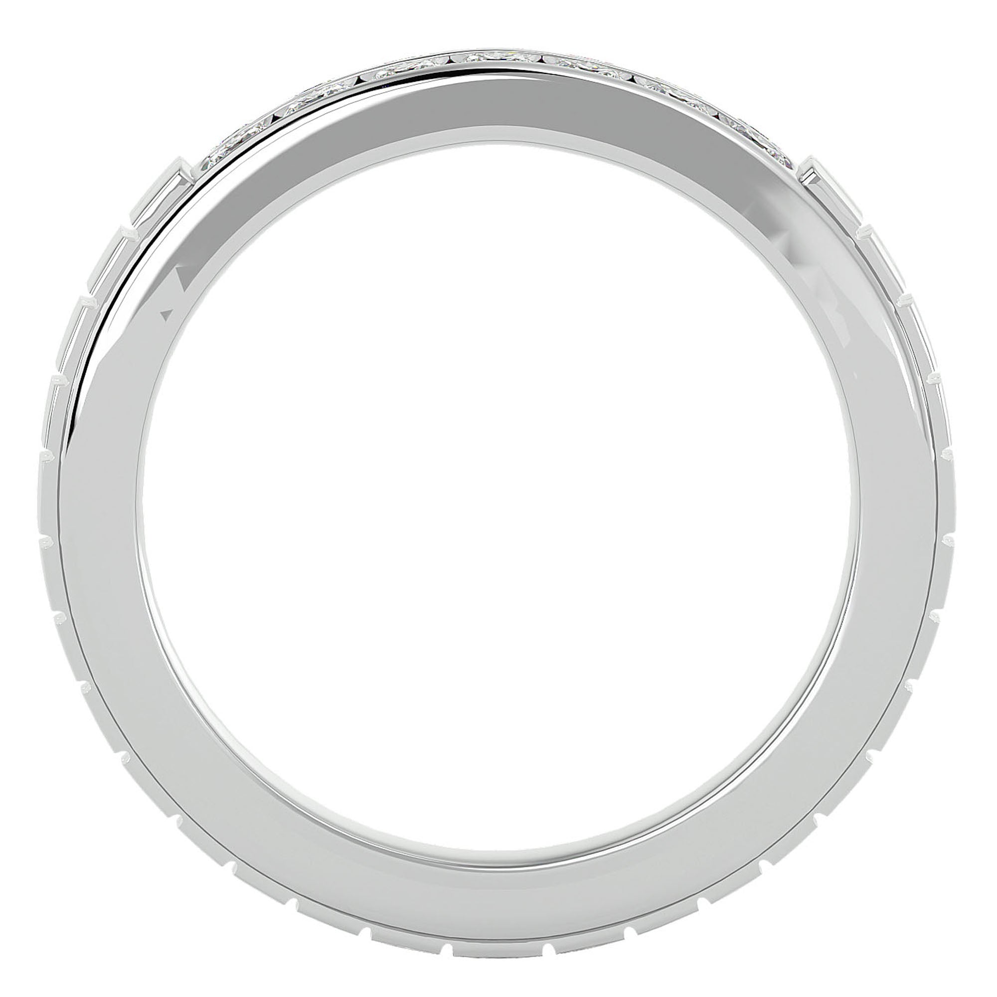 Inel Etern Dual din Aur 14k cu Diamante Create în Laborator de 0.82 ct din 14k Aur Alb - Castelo.ro