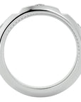Verighetă din Aur 14k cu Bandă De Diamante Naturale de 0.18 ct din 14k Aur Alb - Castelo.ro