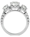 Inel de Logodnă Imperial din Aur 14k cu Moissanite de 2.04 ct din 14k Aur Alb - Castelo.ro
