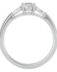 Inel de Logodnă Solitaire din Aur 14k cu Diamant Natural de 0.69 ct din 14k Aur Alb - Castelo.ro