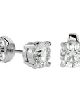 Cercei Stud Solitaire cu Moissanite de 0.94 ct din - Castelo.ro