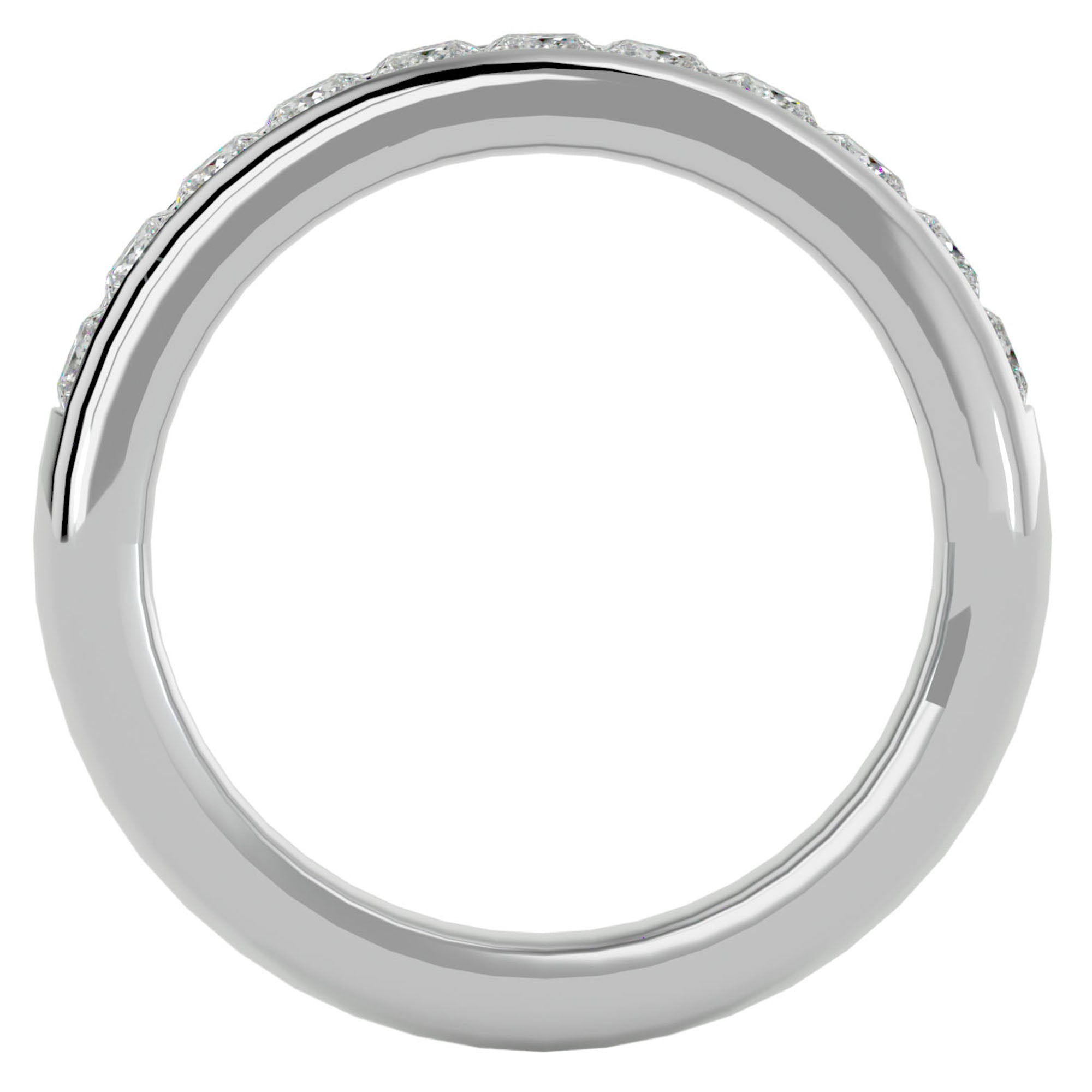 Verighetă cu Moissanite Eternity de 1.07 ct din Platina - Castelo.ro