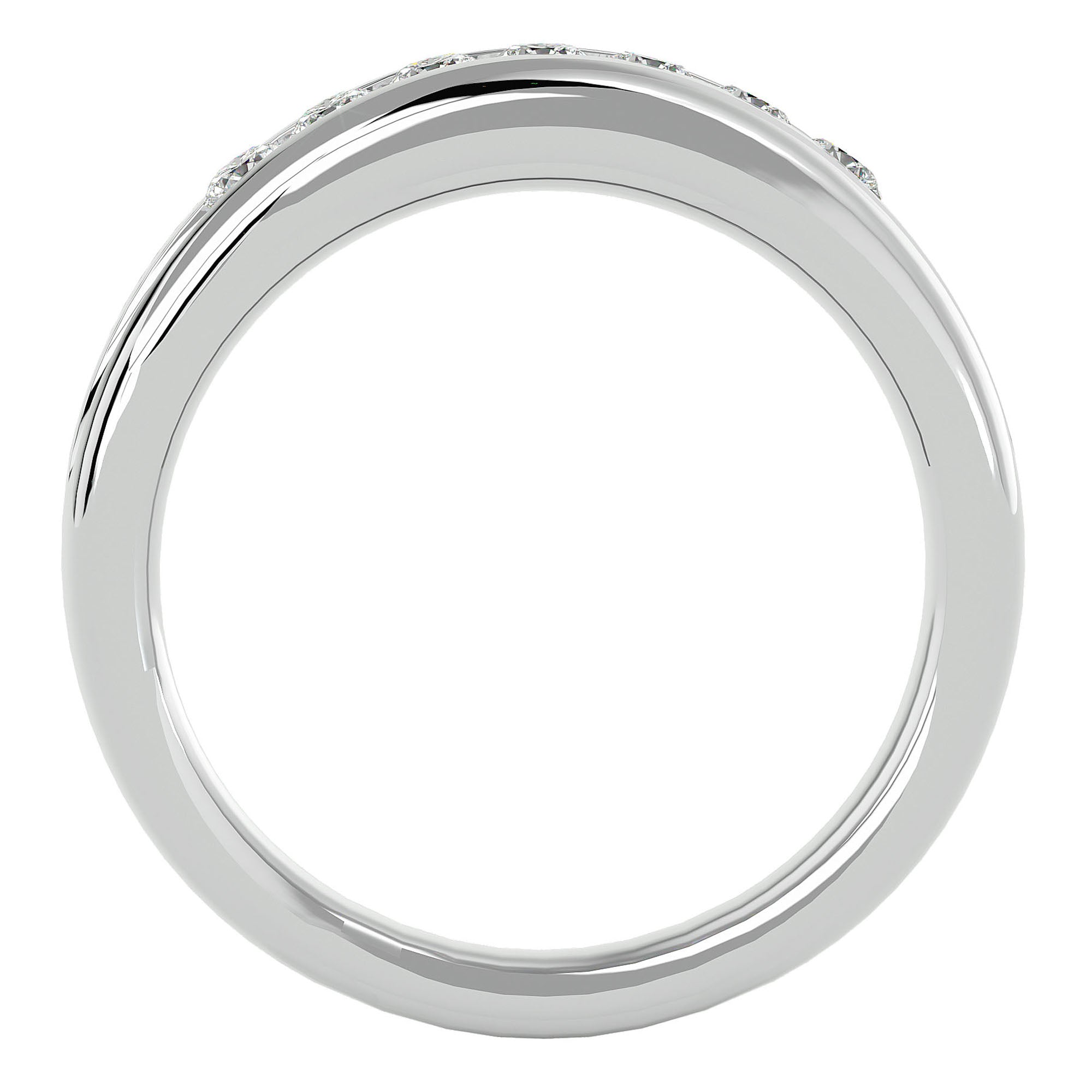 Verighetă Noblesse cu Diamante Naturale de 0.52 ct din Platina - Castelo.ro