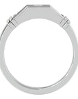 Inel Radiant din Aur 14k cu Diamante Naturale de 0.51 ct din 14k Aur Alb - Castelo.ro