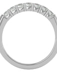 Inel Eternity din Aur 14k Cu 7 Diamante Naturale de 0.53 ct din 14k Aur Alb - Castelo.ro