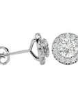 Cercei Delicați Aurora Cu Diamante Create în Laborator de 0.99 ct din - Castelo.ro