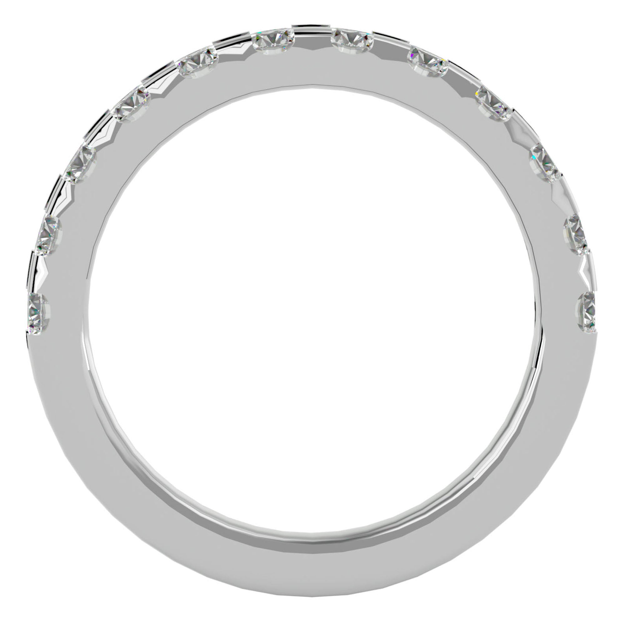 Inel Eternity Cu Diamante Naturale De 0.99 ct din Platina - Castelo.ro