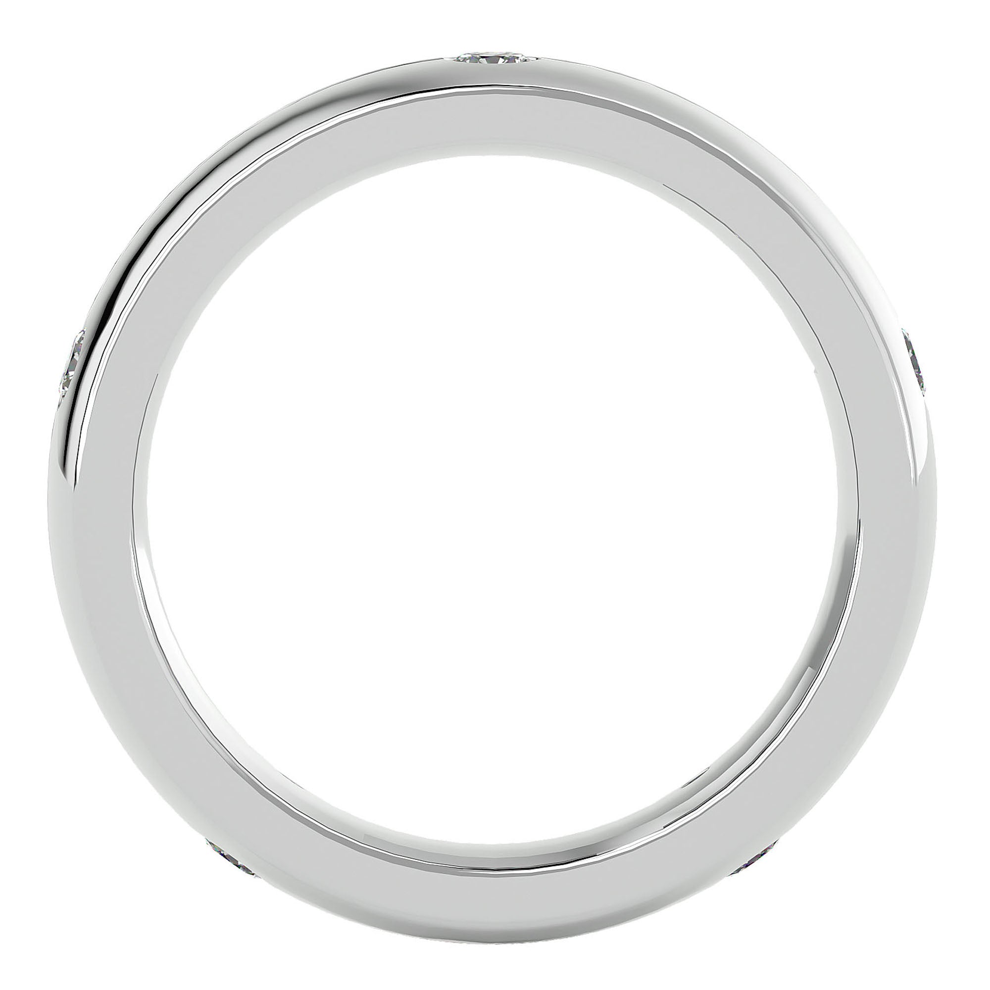 Verighetă Amélie cu Diamante Naturale de 0.46 ct din Platina - Castelo.ro