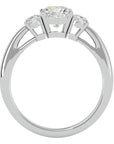 Inel de Logodnă Solitaire cu Trei Diamante Create în Laborator de 1.57 ct din Platina - Castelo.ro