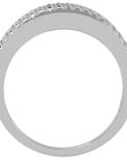 Inel Diademă din Aur 14k cu Diamante Create în Laborator în Montură Clasică de 0.30 ct din 14k Aur Alb - Castelo.ro