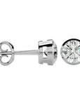 Cercei cu Diamant Natural In Montură Bezel de 1.18 ct din - Castelo.ro