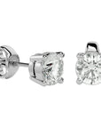 Cercei Stud Solitaire cu Diamante Naturale de 0.94 ct din - Castelo.ro