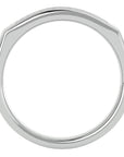 Verighetă Clasică din Aur 14k cu Diamante Naturale de 0.50 ct din 14k Aur Alb - Castelo.ro