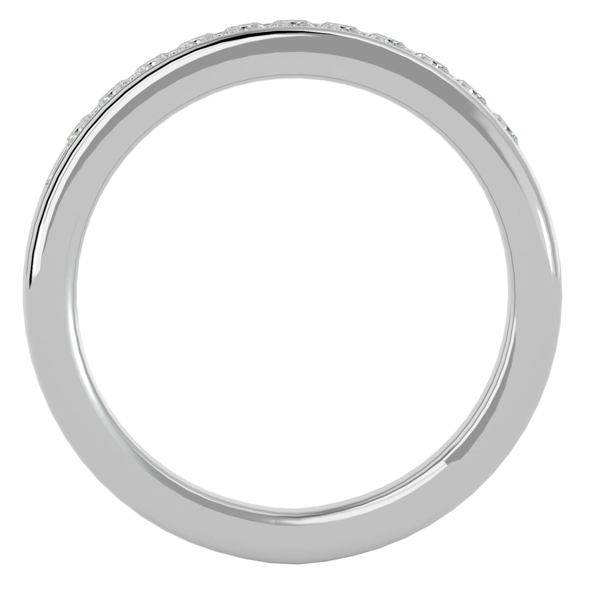 Verighetă cu Diamante Create în Laborator Eternity de 0.55 ct din Platina - Castelo.ro