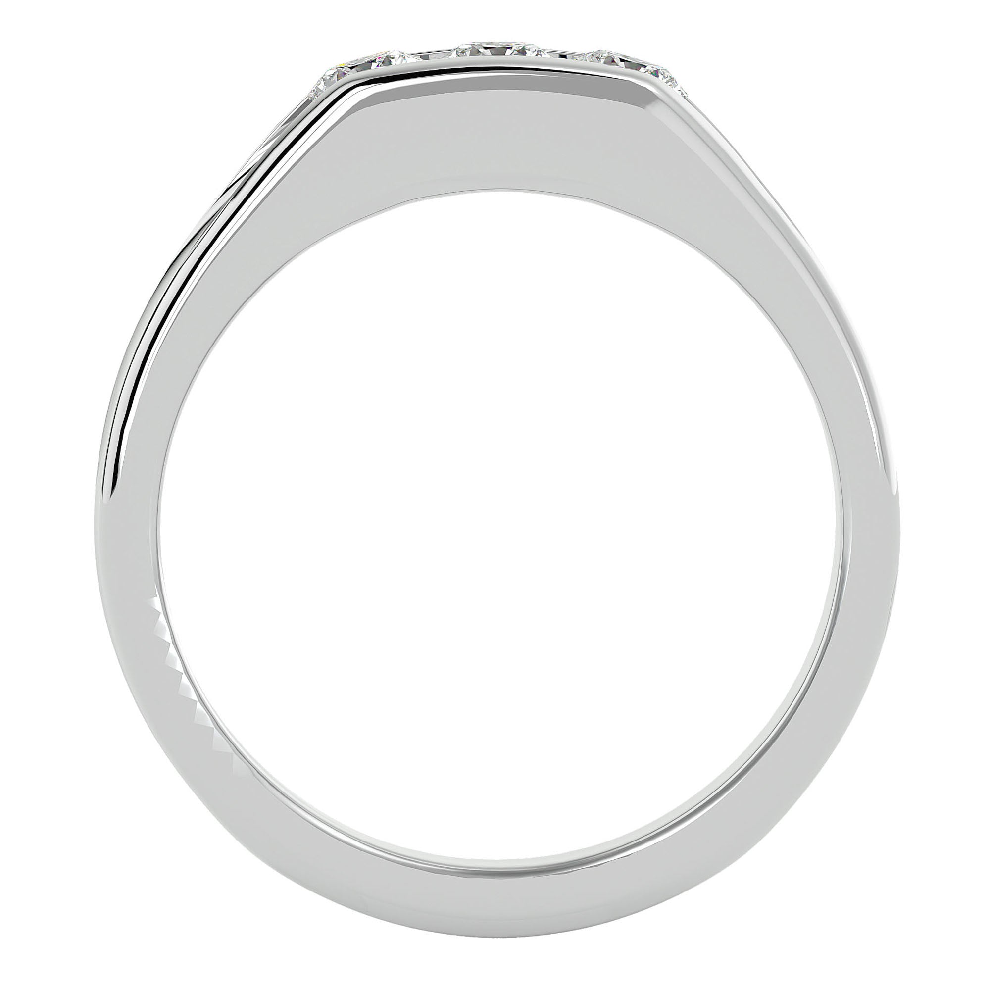 Inel Vintage din Aur 14k cu Diamante Naturale de 0.52 ct din 14k Aur Alb - Castelo.ro