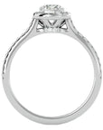 Inel de Logodnă Talisman cu Moissanite Halo Pavé de 0.89 ct din Platina - Castelo.ro