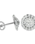 Cercei Halo Distins Cu Diamante Create în Laborator de 1.97 ct din - Castelo.ro