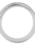 Verighetă cu Bandă De Moissanite de 0.53 ct din Platina - Castelo.ro