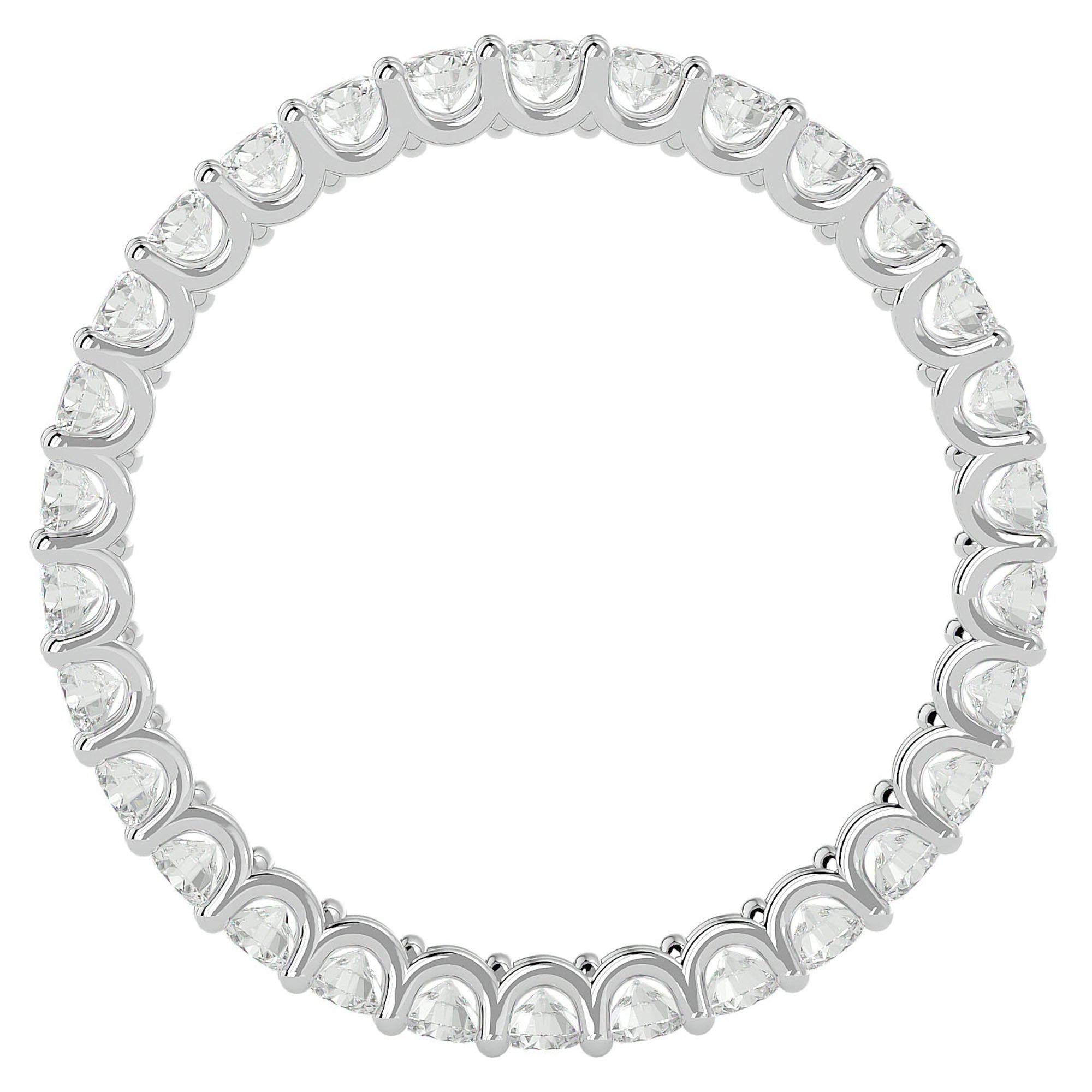 Inel Eternity Grandeur din Aur 14k cu Diamante Create în Laborator de 1.04 ct din 14k Aur Alb - Castelo.ro