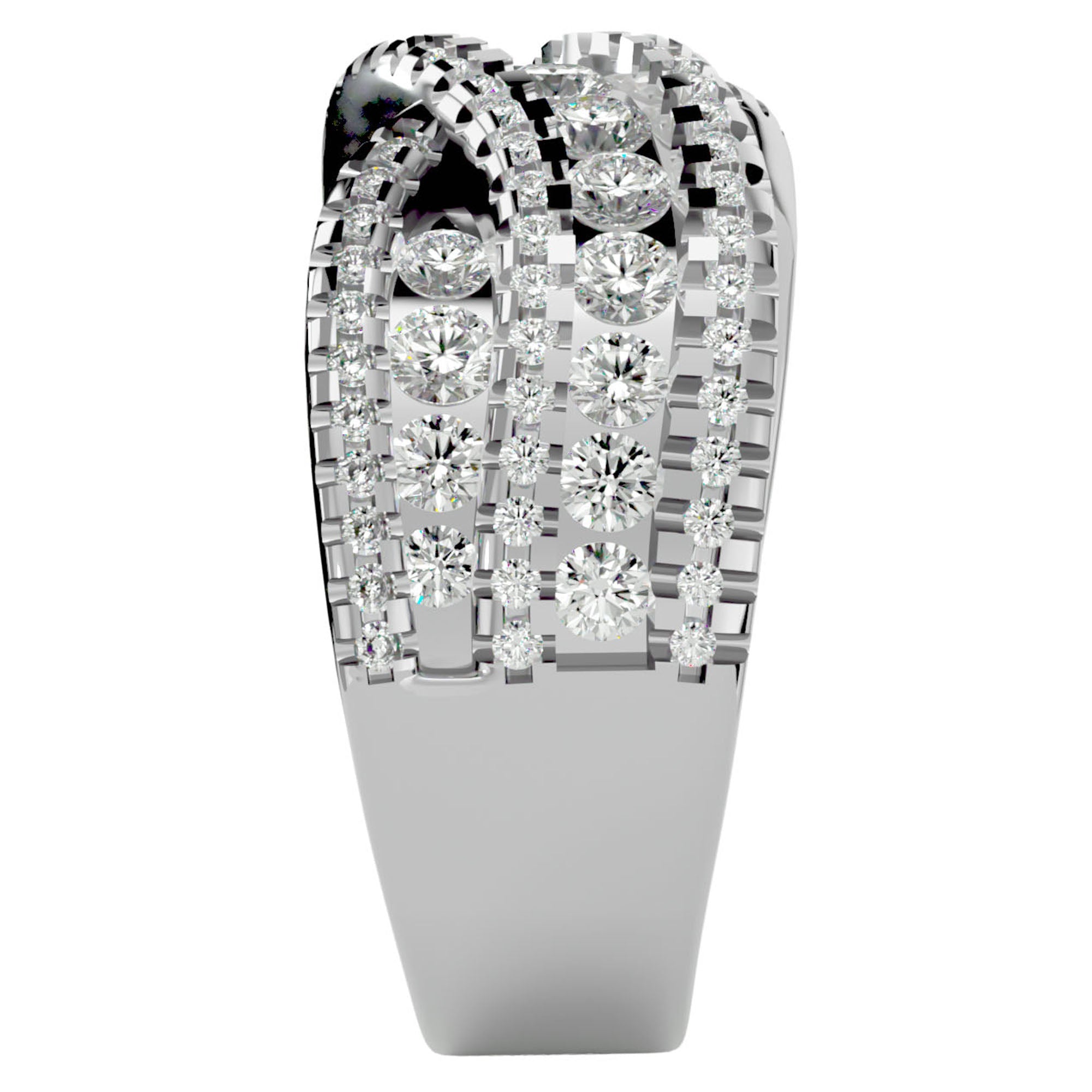 Inel Nobil cu Diadema de Moissanite de 1.26 ct din Platina - Castelo.ro