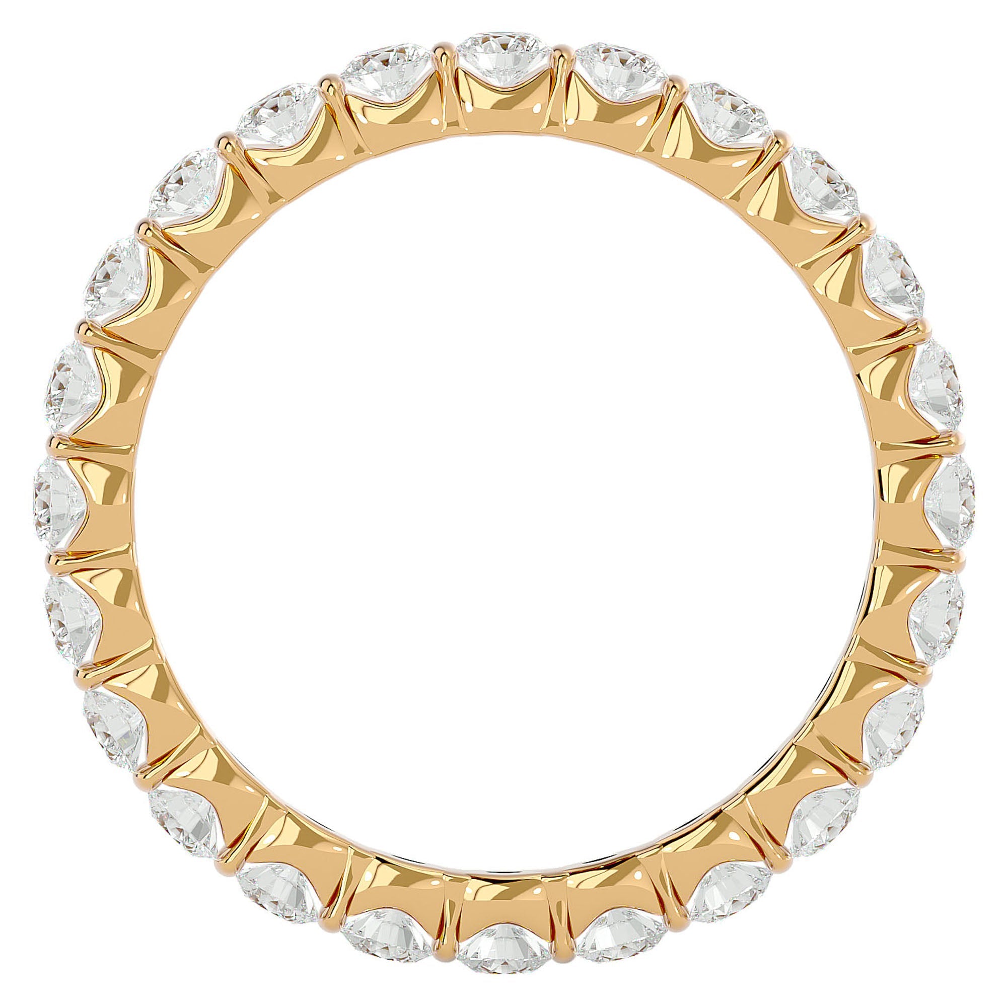 Inel Eternity din Aur 14k cu Diamante Create în Laborator de 1.09 ct din 14k Aur Galben - Castelo.ro