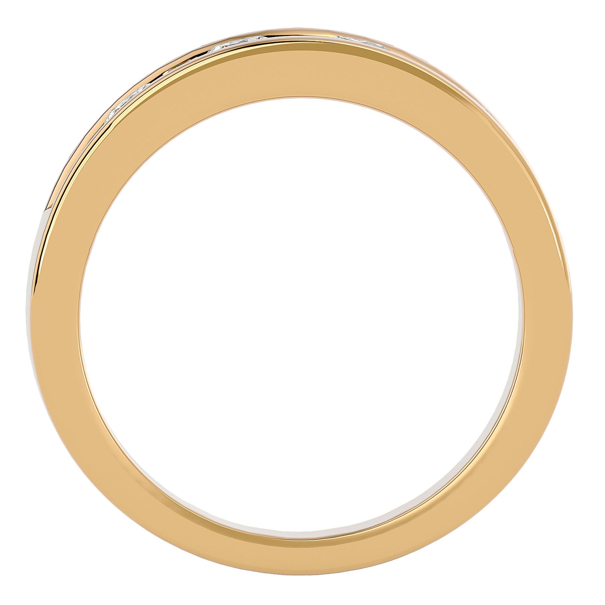 Verighetă Eternă din Aur 14k cu Diamante Naturale de 1.24 ct din 14k Aur Galben - Castelo.ro