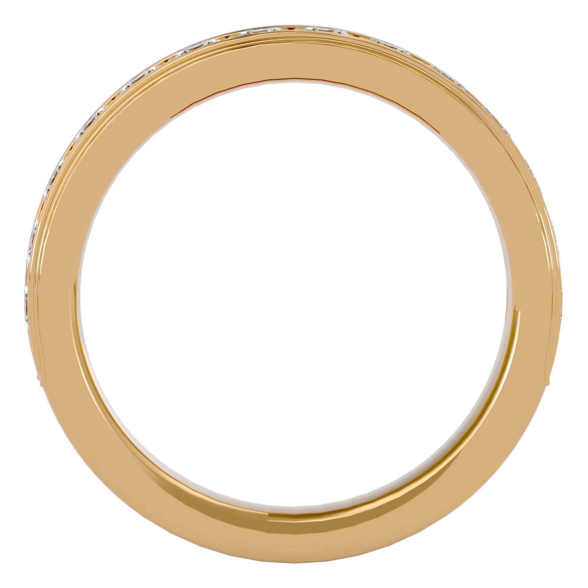 Verighetă cu Diamante Create în Laborator Eternity de 0.92 ct din 18k Aur Galben - Castelo.ro