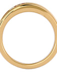 Verighetă Regală cu Diamante Naturale de 0.51 ct din 18k Aur Galben - Castelo.ro