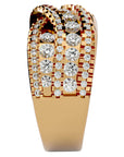 Inel Nobil cu Diadema de Diamante Naturale de 1.26 ct din 18k Aur Galben - Castelo.ro