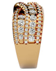 Inel Nobil cu Diadema de Diamante Naturale de 1.26 ct din 18k Aur Galben - Castelo.ro