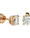 Cercei Stud Solitaire din Aur 14k cu Diamante Create în Laborator de 0.94 ct din 14k Aur Galben - Castelo.ro