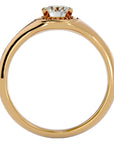 Inel de Logodnă Retro din Aur 14k cu Diamante Naturale Brilliant Halo de 0.54 ct din 14k Aur Galben - Castelo.ro